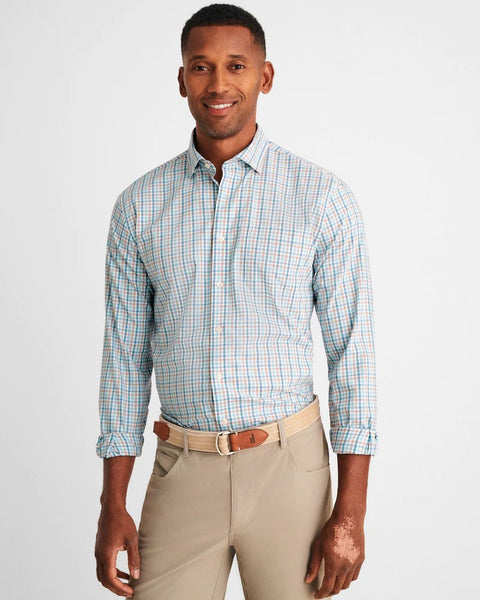 Johnnie-O  Cary Prep-Formance Button Up Shirt In Oceanside