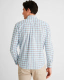 Johnnie-O Mardy Hangin' Out Button Up Shirt In Bondi Blue