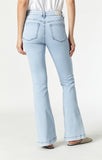 Mavi Sydney Wide Leg Flare Jeans In Sky Feather Blue