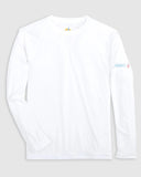 Johnnie-O Gavin Jr. Long Sleeve Sun Shirt In White