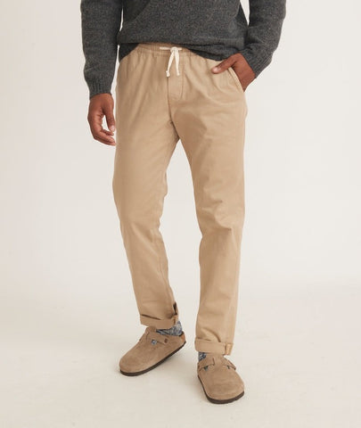 Marine Layer Saturday Pant Slim Fit in Faded Khaki