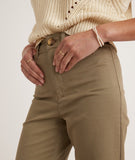Marine Layer Full Length Raw Edge Bridget in Olive