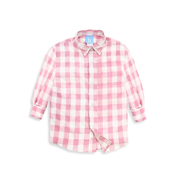 Bella Bliss Boys Chapman Buttondown Shirt in Blosson Check