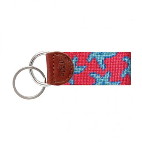 Smathers & Branson Starfish Keyfob In Watermelon