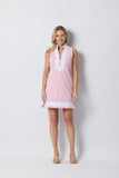 Sail to Sable Classic Tunic in Coral/White Stripe