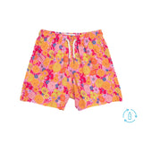 Bermies Tahiti Boys Swimsuit In Pink Floral