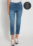 Lysse Toothpick Crop Straight Premium Denim in Authentic Midwash