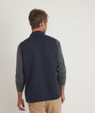 Marine Layer Corbet Full Zip Vest in Navy Heather
