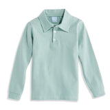 Bella Bliss Solid Jersey Polo Tee In Alys Green