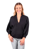Emily McCarthy Knit Lolli Sweater in Black
