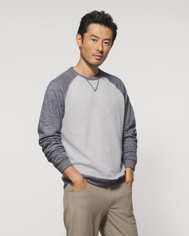 Johnnie-O Dan Sweatshirt in Light Grey