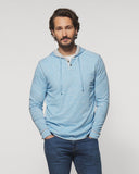 Johnnie-O Hamlin Light Weight Hoodie in Pacific