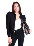 Emily McCarthy Ava Jacket In Plaid Noir