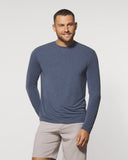 Johnnie-O The Course Performance Long Sleeve T-Shirt In Wake