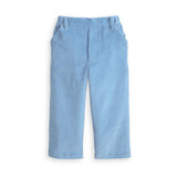 Bella Bliss Corduroy Faux Zip Pant in Blueberry