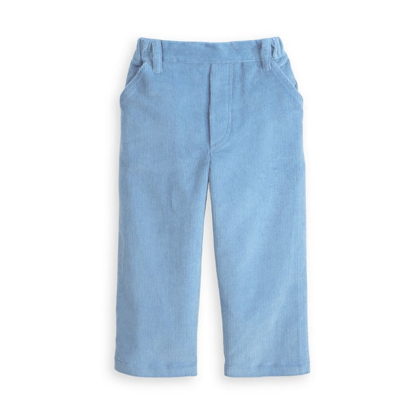 Bella Bliss Corduroy Faux Zip Pant in Blueberry