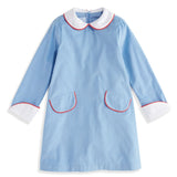 Bella Bliss Maddie Corduroy Dress in Blueberry