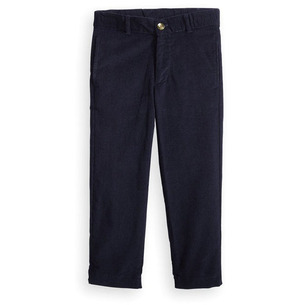 Bella Bliss Corduroy Boy's Slim Pant in Navy