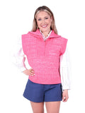 Emily McCarthy Poppy Pullover Vest in Pink Pop