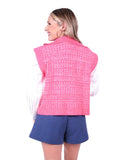 Emily McCarthy Poppy Pullover Vest in Pink Pop
