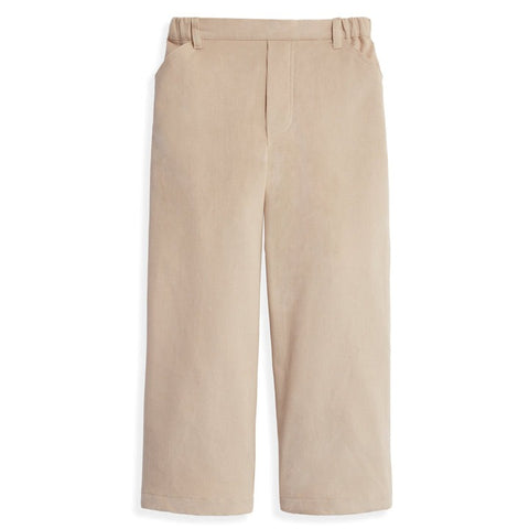 Bella Bliss Corduroy Faux Zip Pant In Oyster Cord