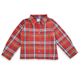 Bella Bliss Eton Long Sleeve Dress Shirt In Hampton Plaid
