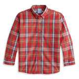 Bella Bliss Buttondown Shirt In Hampton Plaid