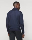 Johnnie-O Baron Wool Blend 1/4 Zip Pullover In Twilight